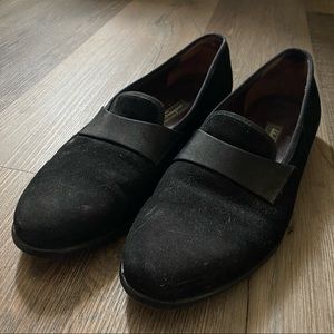 Vintage Salvatore Ferragamo Black Slip-On Loafers